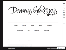 Tablet Screenshot of dannygregorysblog.com